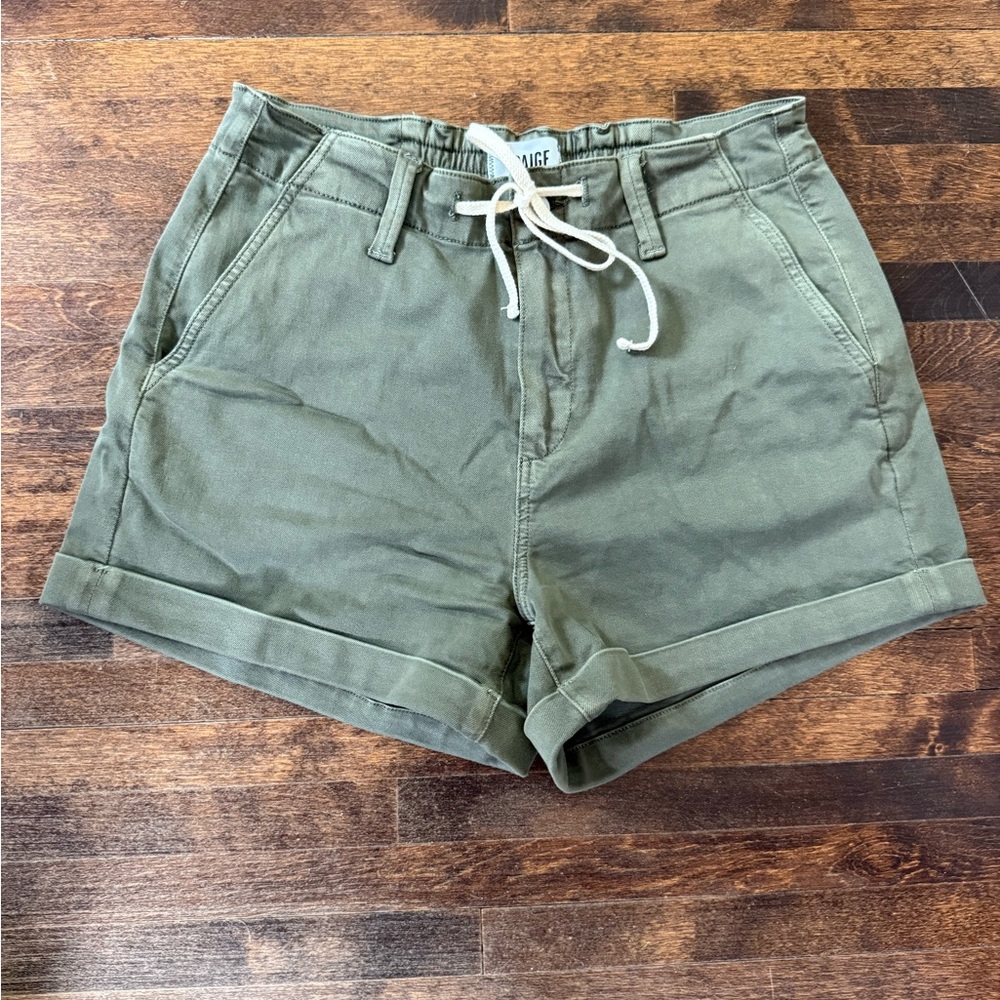 PAIGE Christy Short green shorts